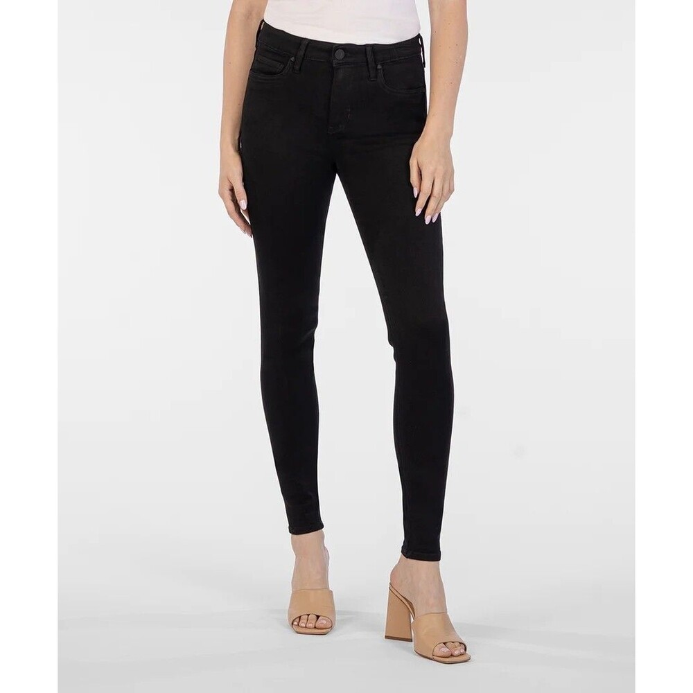 KUT MIA Toothpick Black Skinny Jeans Womens Size 6